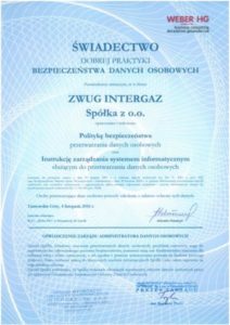Świadectwo dobrej praktyki BDO